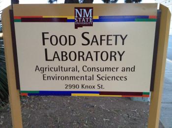 Image of Food Safety Lab sign